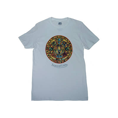 Playera Langer Calendario Caballero Blanca